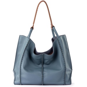 image:imageThe Sak Los Feliz Large Tote Bag  Womens Purse For Everyday Travel Beach Bag  Roomy Handbag With Shoulder Bag StrapMaritime Pebble