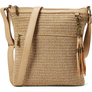 image:imageThe Sak Lucia Crossbody Bag in Crochet Convertible Purse with Adjustable Shoulder StrapBamboo Static
