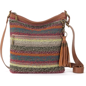 image:imageThe Sak Lucia Crossbody Bag in Crochet Convertible Purse with Adjustable Shoulder StrapSunset Stripe