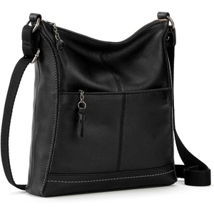 image:imageThe Sak Lucia Leather Crossbody Purse  Premium Leather Womens Handbag for Everyday amp Travel  Cross Body Bag With ZipperBlack