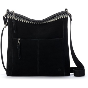 image:imageThe Sak Lucia Leather Crossbody Purse  Premium Leather Womens Handbag for Everyday amp Travel  Cross Body Bag With ZipperBlack Suede Blanket