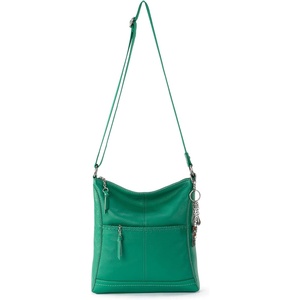 image:imageThe Sak Lucia Leather Crossbody Purse  Premium Leather Womens Handbag for Everyday amp Travel  Cross Body Bag With ZipperClover Stitch
