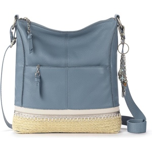 image:imageThe Sak Lucia Leather Crossbody Purse  Premium Leather Womens Handbag for Everyday amp Travel  Cross Body Bag With ZipperMaritime Espadrille