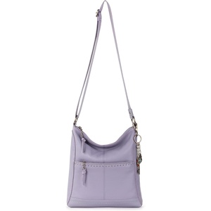 image:imageThe Sak Lucia Leather Crossbody Purse  Premium Leather Womens Handbag for Everyday amp Travel  Cross Body Bag With ZipperOrchid