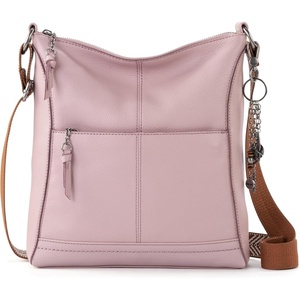 image:imageThe Sak Lucia Leather Crossbody Purse  Premium Leather Womens Handbag for Everyday amp Travel  Cross Body Bag With ZipperRosewood