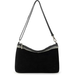 image:imageThe Sak Lumi Convertible Crossbody Purse  Womens Handbag for Everyday amp Travel 3in1 Small Crossbody in Crochet amp LeatherBlack Suede