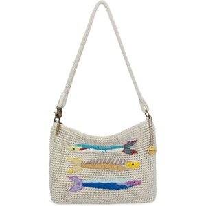 image:imageThe Sak Lumi Convertible Crossbody Purse  Womens Handbag for Everyday amp Travel 3in1 Small Crossbody in Crochet amp LeatherSardines