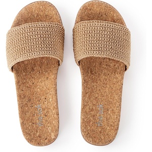 image:imageThe Sak Mendocino Slide Sandal in Crochet Slip On SandalsBamboo