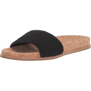image:imageThe Sak Mendocino Slide Sandal in Crochet Slip On SandalsBlack