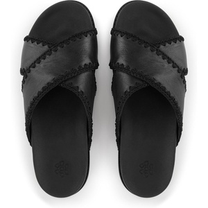 image:imageThe Sak Penelope Slide Sandal  Womens Flat Fashion Slides with Soft Cushion Sole Hand Crochet Slip On Sandals For Everyday