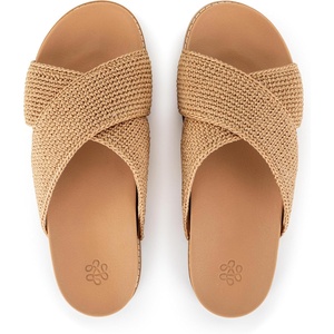 image:imageThe Sak Penelope Slide Sandal  Womens Flat Fashion Slides with Soft Cushion Sole Hand Crochet Slip On Sandals For EverydayBamboo