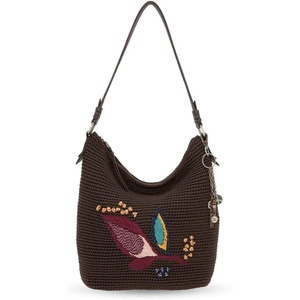 image:imageThe Sak Sequoia Crochet Hobo Coffee Leaf Embroidery