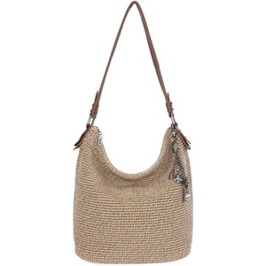 image:imageThe Sak Sequoia Hobo Bag  Hand Crochet Large Womens Purse for Everyday amp Travel  Durable Handbag amp Tote With Zipper PocketBamboo Static