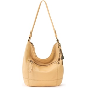 image:imageThe Sak Sequoia Hobo Bag  Premium Large Leather Womens Handbag for Everyday amp Travel  Durable Purse With Zipper PocketButtercup