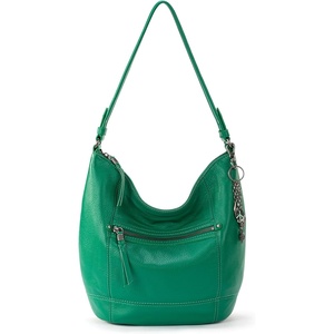 image:imageThe Sak Sequoia Hobo Bag  Premium Large Leather Womens Handbag for Everyday amp Travel  Durable Purse With Zipper PocketClover