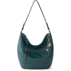 image:imageThe Sak Sequoia Hobo Bag  Premium Large Leather Womens Handbag for Everyday amp Travel  Durable Purse With Zipper PocketMarine