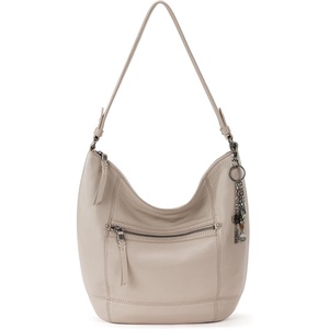 image:imageThe Sak Sequoia Hobo Bag  Premium Large Leather Womens Handbag for Everyday amp Travel  Durable Purse With Zipper PocketSand