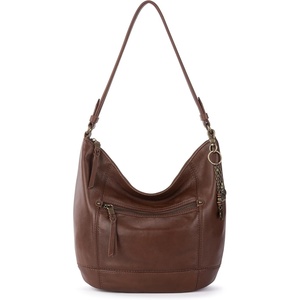 image:imageThe Sak Sequoia Hobo Bag  Premium Large Leather Womens Handbag for Everyday amp Travel  Durable Purse With Zipper PocketWhiskey