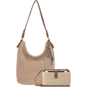 image:imageThe Sak Sequoia Hobo Bag amp Iris Large Smartphone Crossbody Bag In Crochet  Handbag Set For Everyday And Travel  Bamboo Bundle