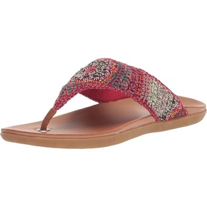 image:imageThe Sak Shana Thong Sandal in Crochet Slip On EntrySunset Stripe