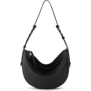 image:imageThe Sak Tess Crescent Shoulder Bag  Premium Womens Handbag for Everyday amp Travel  Adjustable Strap with Zipper ClosureBlack