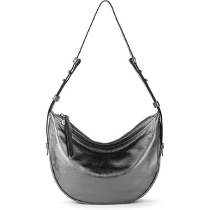image:imageThe Sak Tess Crescent Shoulder Bag  Premium Womens Handbag for Everyday amp Travel  Adjustable Strap with Zipper ClosureGunmetal