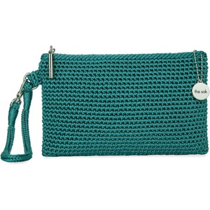 image:imageThe Sak Vita Small Crochet Wristlet PurseAzure