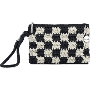 image:imageThe Sak Vita Small Crochet Wristlet PurseBlack Check