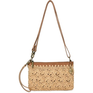 image:imageThe Sak Vita Small Crochet Wristlet PurseNatural Primerose Straw