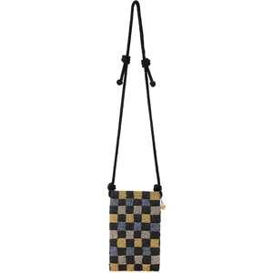 image:imageThe Sak Womens Josie Mini CrossbodyDark Metallic Check Bead