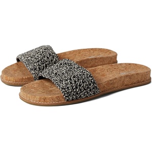 image:imageThe Sak womens Mendocino Crochet Slide SandalBlackWhite