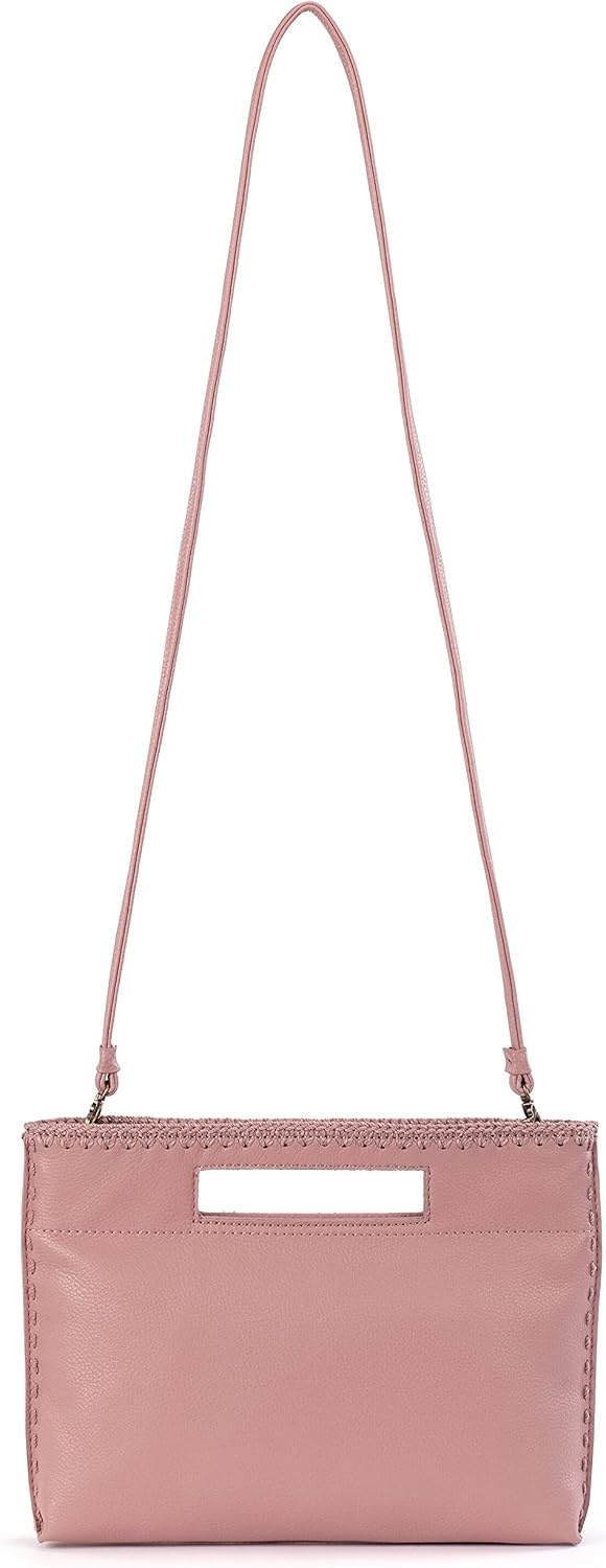 image:imageThe Sak Linden Convertible Crossbody Bag in Crochet Adjustable Multi Use StrapVintage Coral