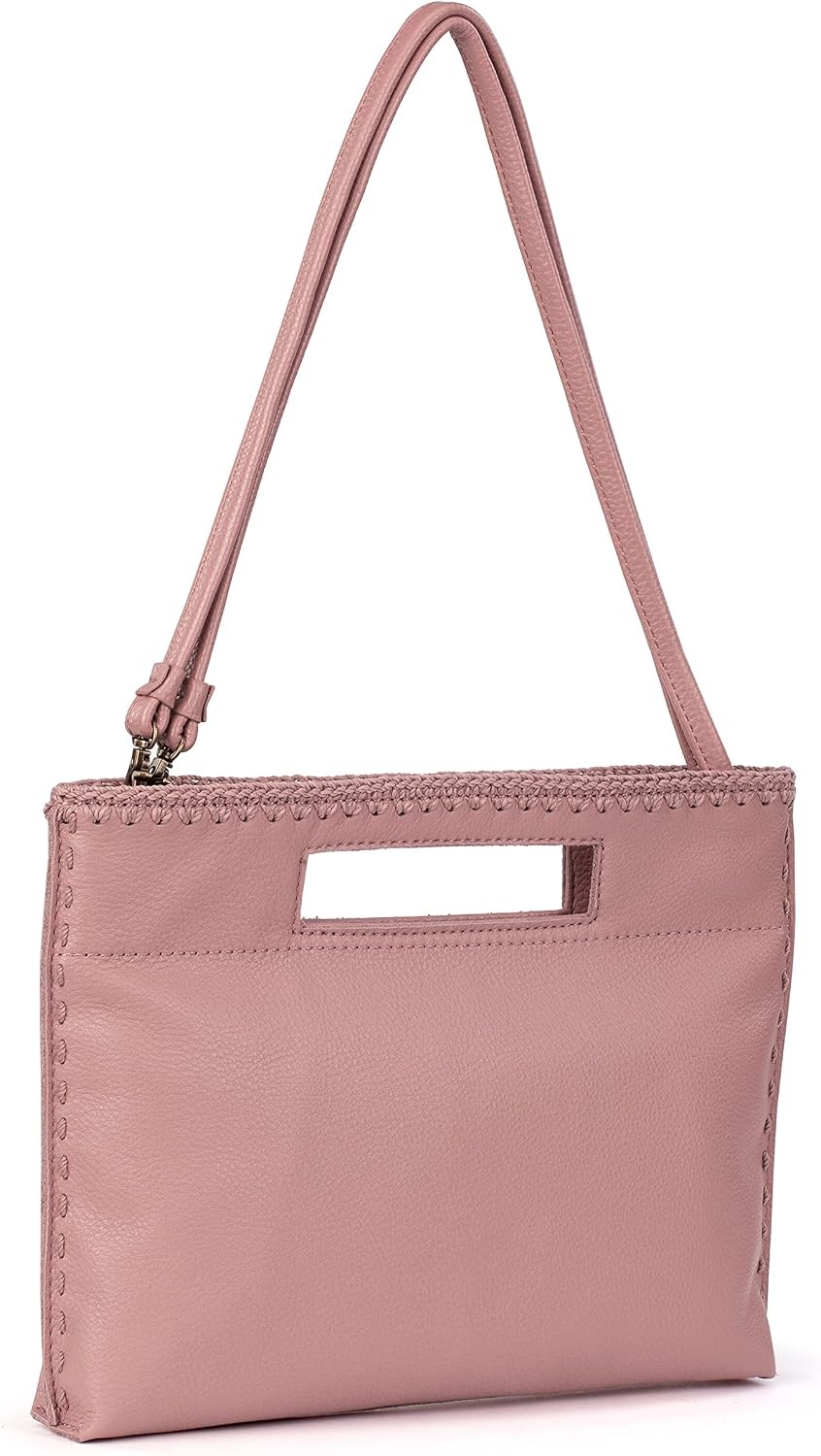 image:imageThe Sak Linden Convertible Crossbody Bag in Crochet Adjustable Multi Use StrapVintage Coral