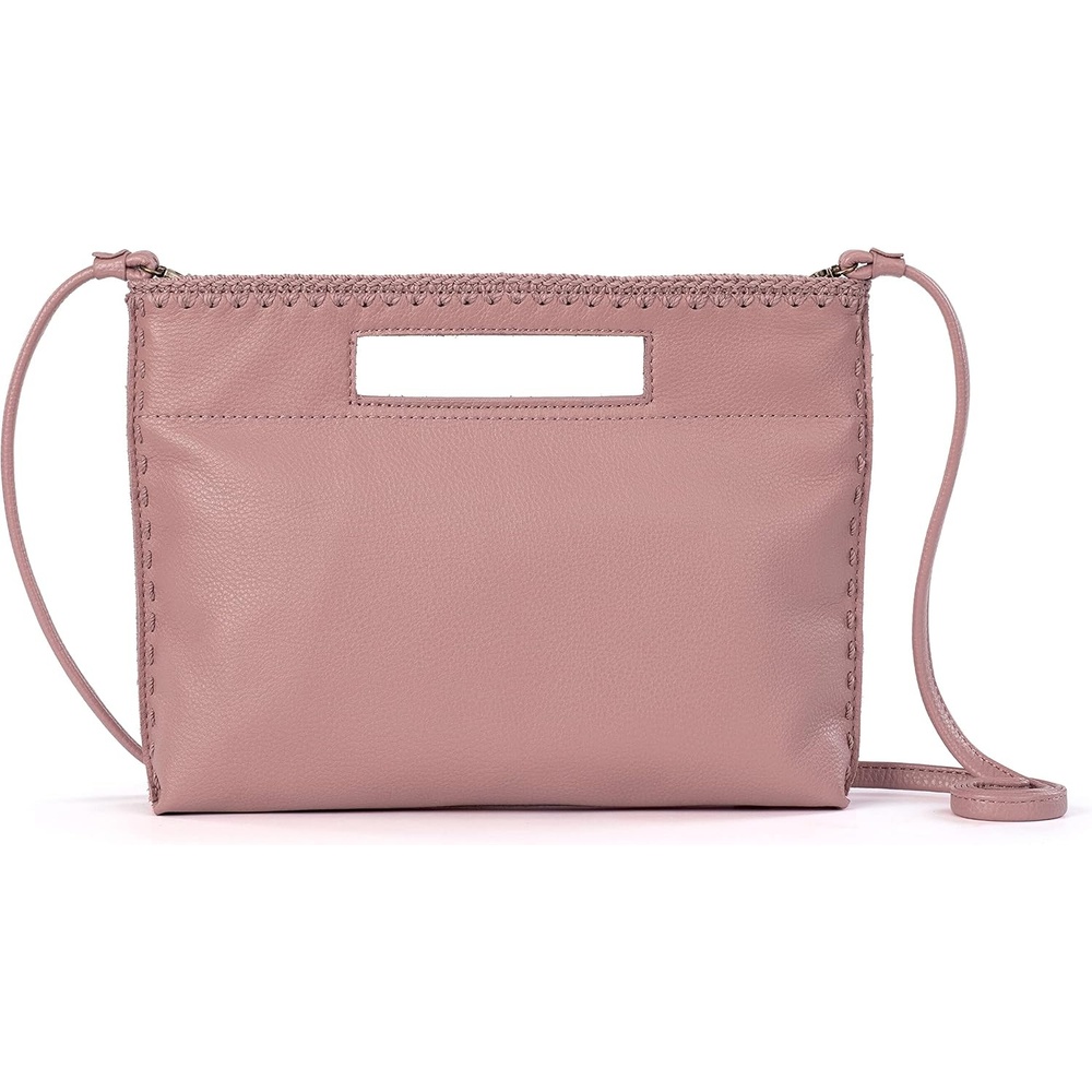image:imageThe Sak Linden Convertible Crossbody Bag in Crochet Adjustable Multi Use StrapVintage Coral