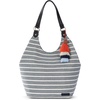 image:imageSakroots The Sak Roma Shopper Shoulder Bag Large Purse amp Tote Bag with Double Straps amp Zipper Pockets for Everyday amp TravelBlack  White Woven