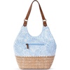 image:imageSakroots The Sak Roma Shopper Shoulder Bag Large Purse amp Tote Bag with Double Straps amp Zipper Pockets for Everyday amp TravelBlue Aura Seashore