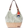 image:imageSakroots The Sak Roma Shopper Shoulder Bag Large Purse amp Tote Bag with Double Straps amp Zipper Pockets for Everyday amp TravelNatural Leaf