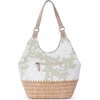 image:imageSakroots The Sak Roma Shopper Shoulder Bag Large Purse amp Tote Bag with Double Straps amp Zipper Pockets for Everyday amp TravelNatural Wild Fleur