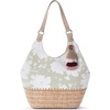 image:imageSakroots The Sak Roma Shopper Shoulder Bag Large Purse amp Tote Bag with Double Straps amp Zipper Pockets for Everyday amp TravelNatural Wild Fleur