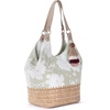 image:imageSakroots The Sak Roma Shopper Shoulder Bag Large Purse amp Tote Bag with Double Straps amp Zipper Pockets for Everyday amp TravelNatural Wild Fleur