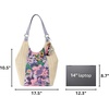 image:imageSakroots The Sak Roma Shopper Shoulder Bag Large Purse amp Tote Bag with Double Straps amp Zipper Pockets for Everyday amp TravelOrchid Flower Power