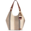 image:imageSakroots The Sak Roma Shopper Shoulder Bag Large Purse amp Tote Bag with Double Straps amp Zipper Pockets for Everyday amp TravelTobacco Batik
