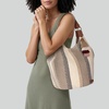 image:imageSakroots The Sak Roma Shopper Shoulder Bag Large Purse amp Tote Bag with Double Straps amp Zipper Pockets for Everyday amp TravelTobacco Batik