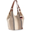 image:imageSakroots The Sak Roma Shopper Shoulder Bag Large Purse amp Tote Bag with Double Straps amp Zipper Pockets for Everyday amp TravelTobacco Batik