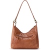 image:imageThe Sak Alameda Hobo Bag  Hand Crochet Large Womens Purse for Everyday amp Travel  Durable Handbag amp Tote With Zipper Pocket  Tobacco Floral Emboss