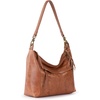 image:imageThe Sak Alameda Hobo Bag  Hand Crochet Large Womens Purse for Everyday amp Travel  Durable Handbag amp Tote With Zipper Pocket  Tobacco Floral Emboss