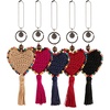 image:imageThe Sak Back to Bali Heart Dangle in HandCrochet Decorative Keychain Black