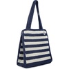image:imageThe Sak Ellen Insulated Tote in Crochet Double Handle Straps Denim Stripe