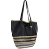image:imageThe Sak Faye Tote Bag  Hand Crochet Womens Purse For Everyday amp Travel  Handbag With Zipper Pocket amp Shoulder StrapsBlack Seminyak