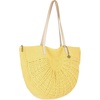 image:imageThe Sak Faye Tote Bag  Hand Crochet Womens Purse For Everyday amp Travel  Handbag With Zipper Pocket amp Shoulder StrapsChartreuse Sunbeam